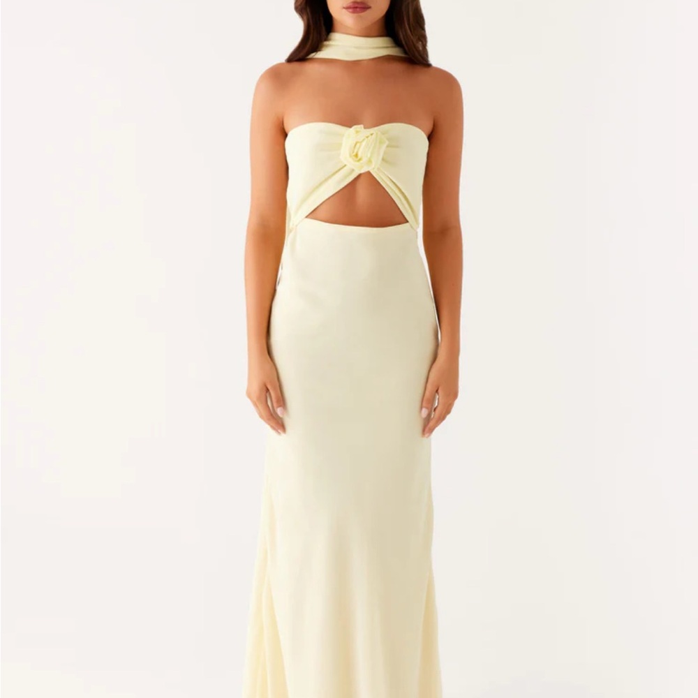 NWT Peppermayo- New Light Maxi Dress- Butter Yellow